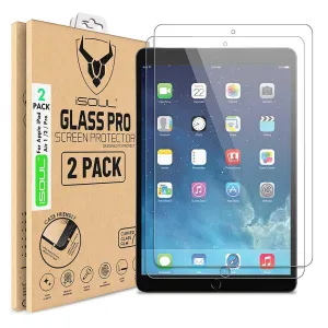 2X Tempered Glass Screen Protector for Apple iPad Air 1 / Air 2 / Air Pro 9.7 Scratch Proof