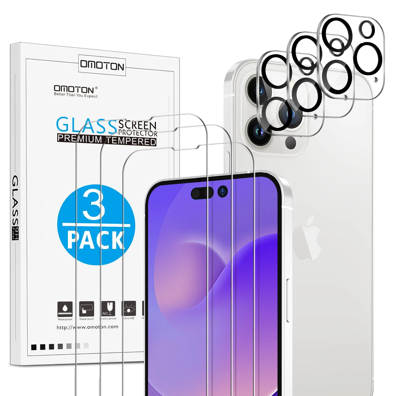 [3 pcs] Rugged & Robust A013-iPhone 14 Pro Max Indoor Screen