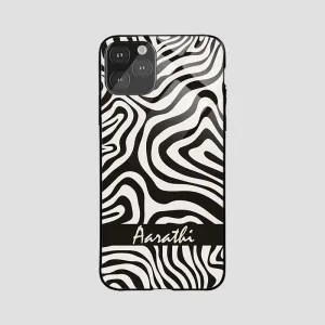 Abstract Lines Name Glossy Protective case Modern Surface Design Lightweight Feel