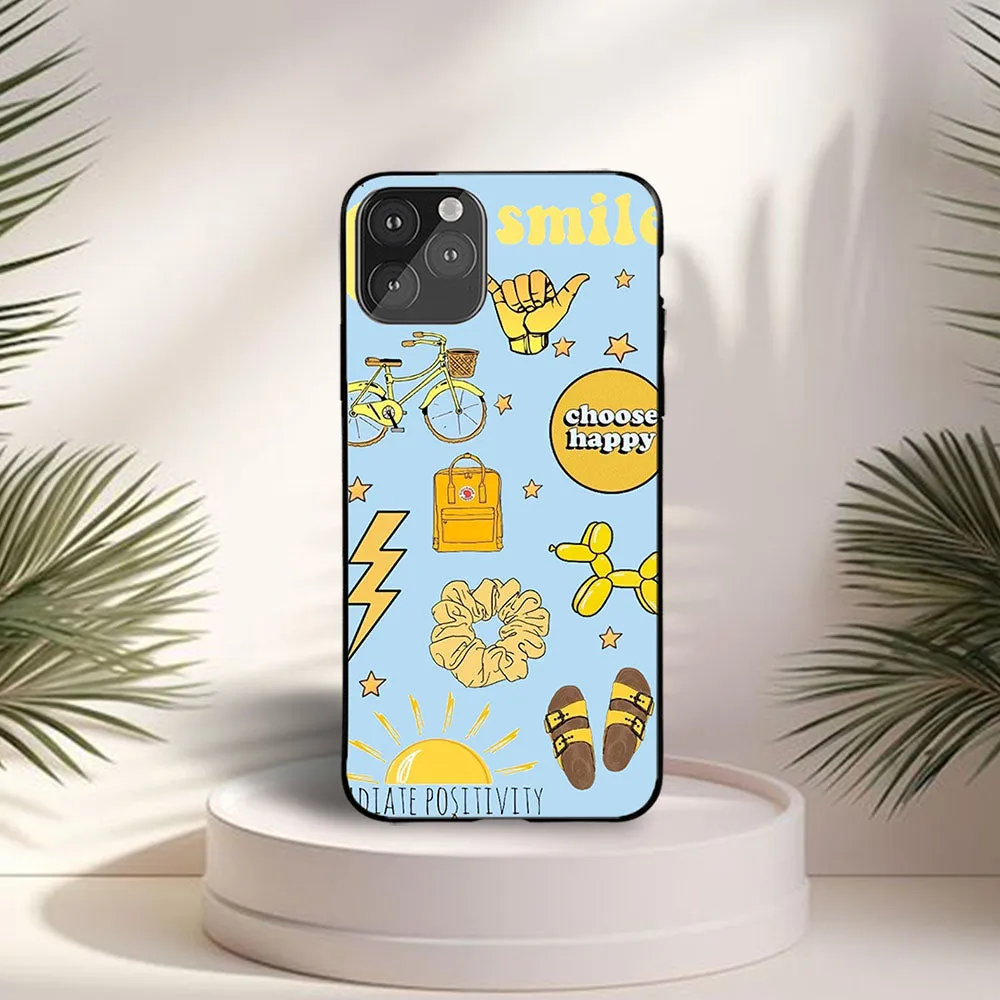Rugged Finish Impact Resistant Aesthetic Choose Happy Case