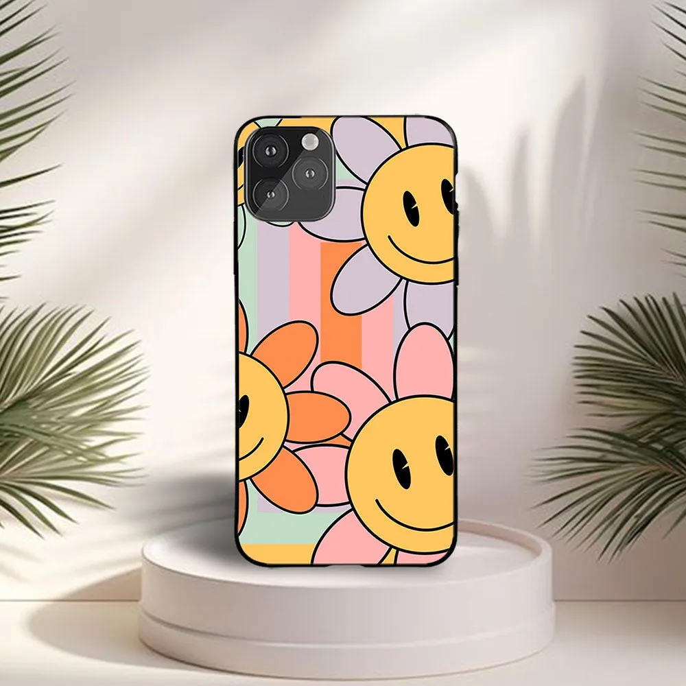 Simple Texture Aesthetic Smiley Case