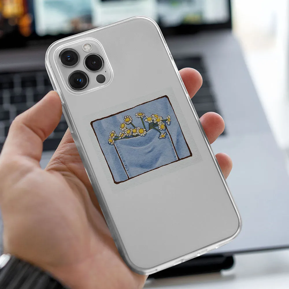 Ultra light Polished Look Aesthetic Sunflower Printed Silicone case