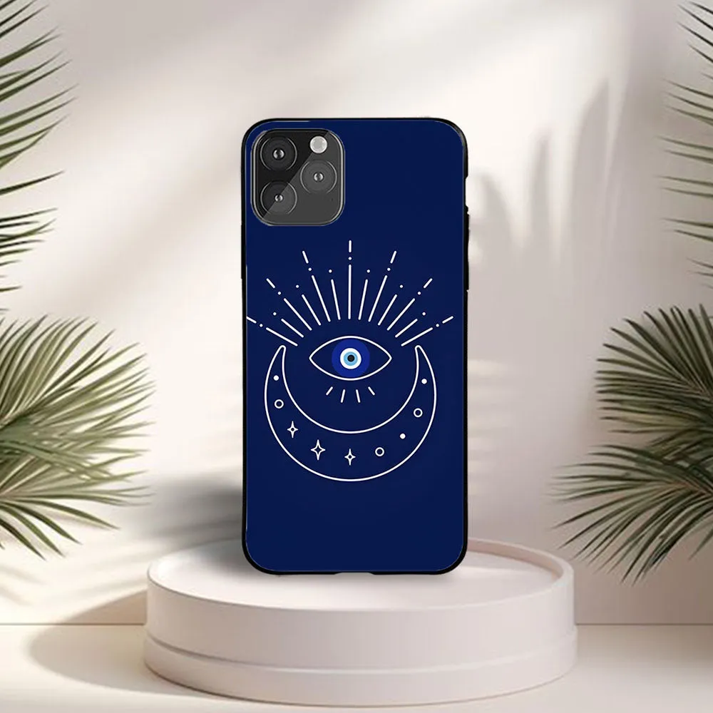 Pocket Friendly Moon Evil Eye Printed Phone case