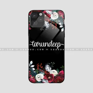 Glossy Protective Case With Rose Name Protective cover Premium Feel