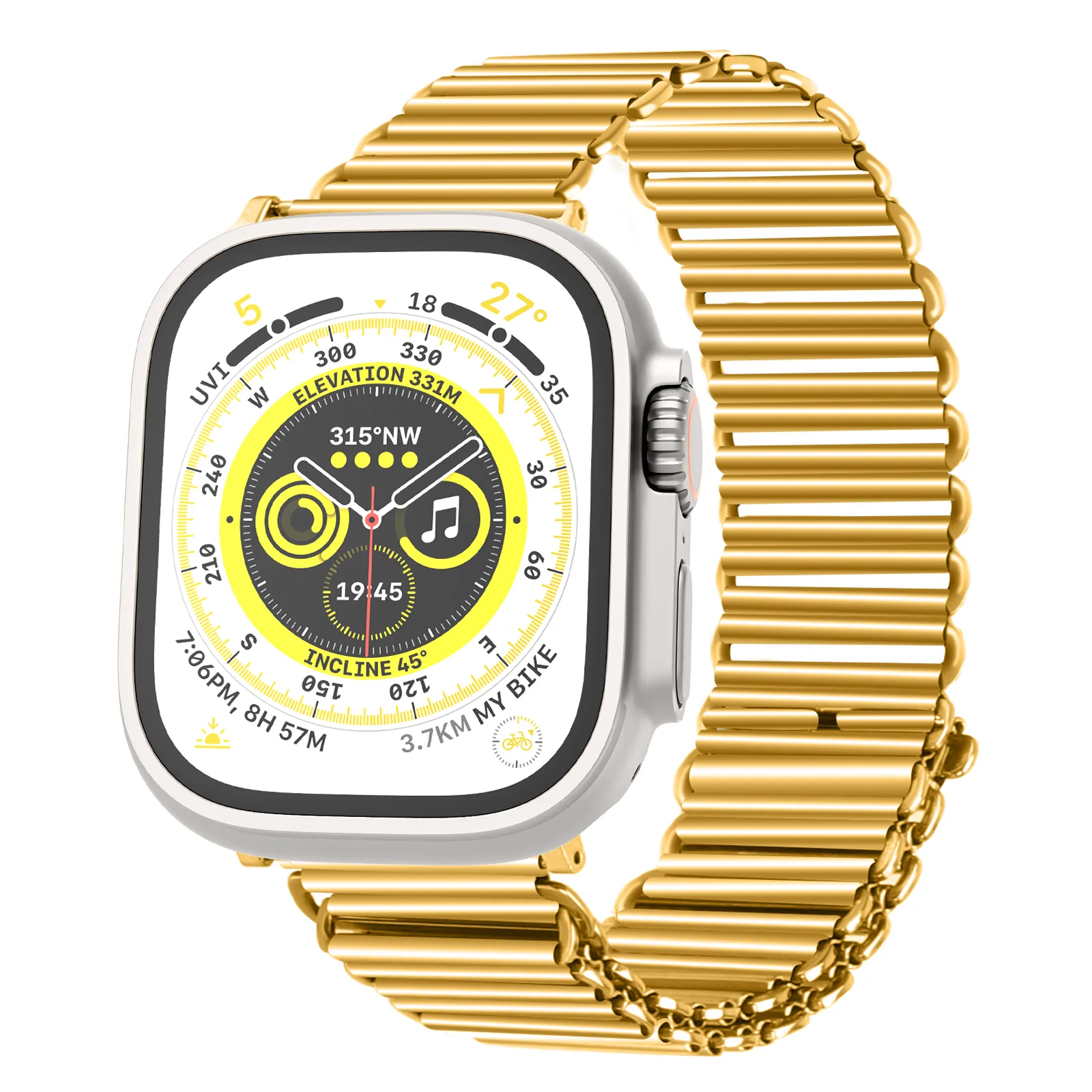 Apple Watch Steel Loop Strap (Gold) Premium Build