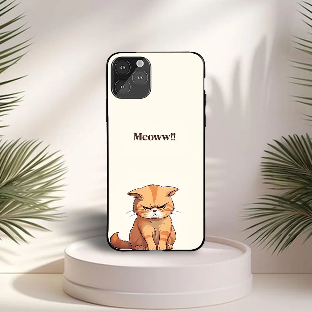 Light Build Rugged Detail Layer Angry Meow Printed Protective Case