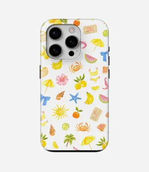 Beach Please Glossy Armoured Case Sleek Grip