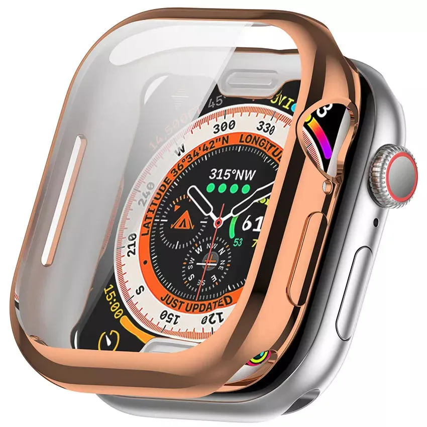 Shock Shield Guard Apple Watch 10 - 42mm TPU Case (Rose Gold)