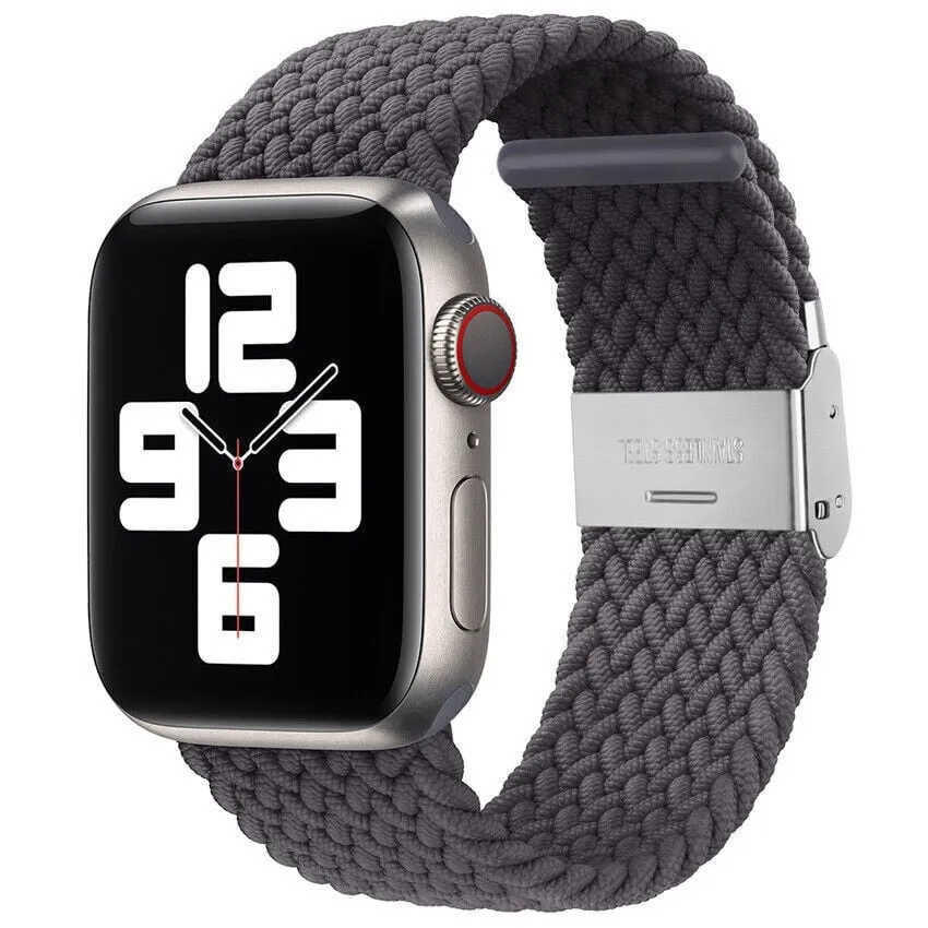 Fashion Upgrade Rugged Adventure Gear Apple Watch Braided Strap (Space Grey)
