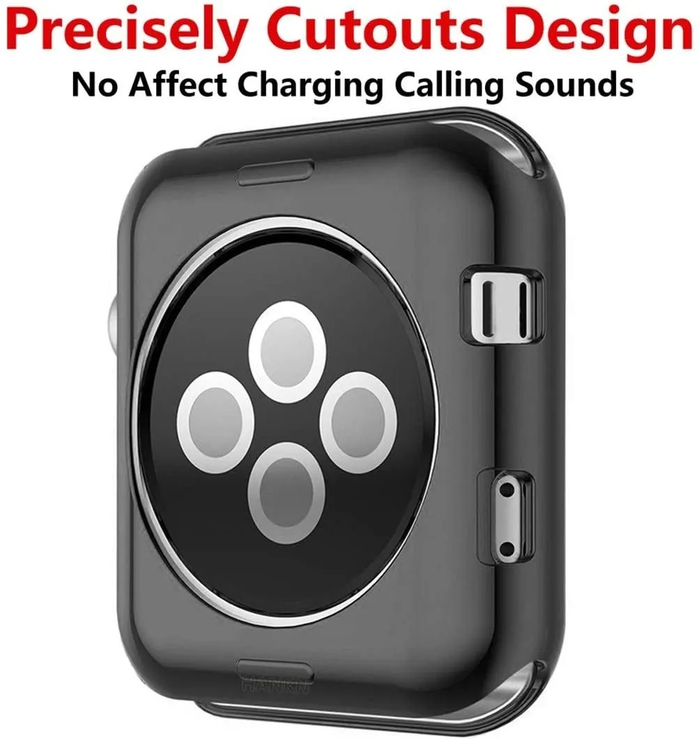 Apple Watch Case (Black Metallic) Hybrid Layer