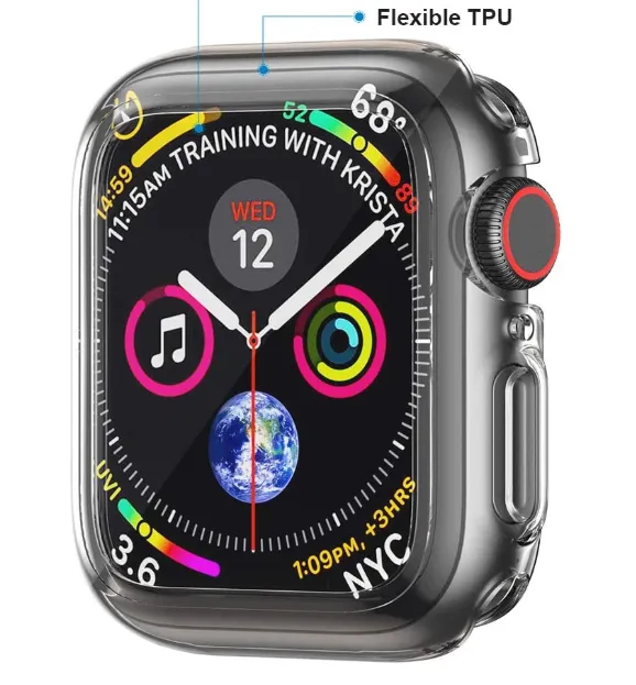 Apple Watch Case (Transparent) Carbon Armor