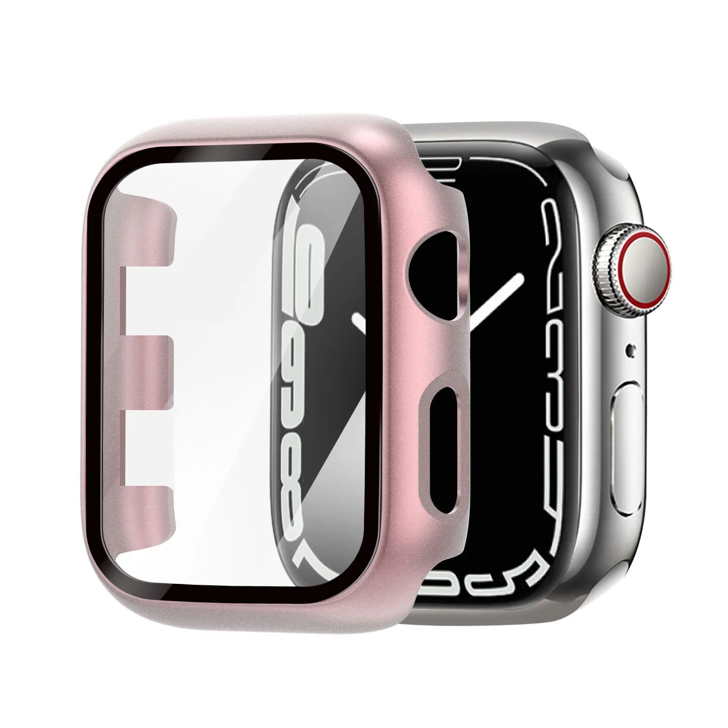 Apple Watch Hardcase with Glass (Rose Pink) Light Armor Shield