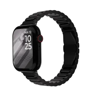 Fashion Upgrade Apple Watch Luxury Titanium Strap (Black)