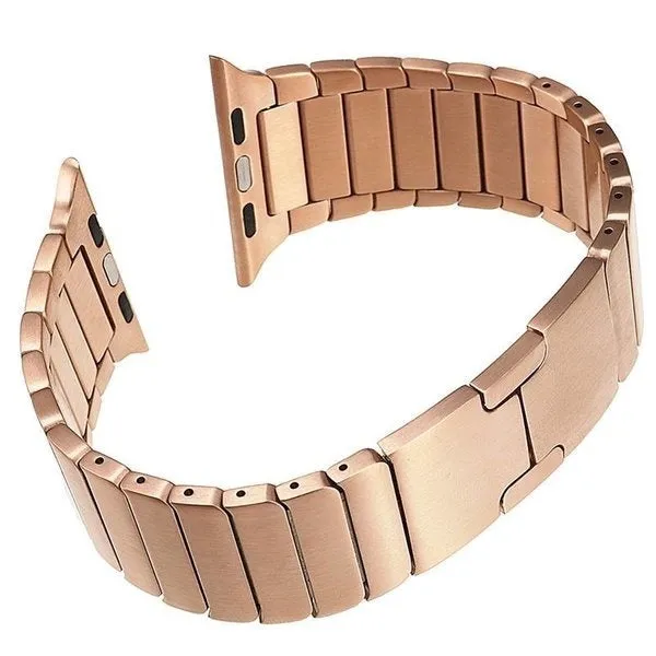 Apple Watch Metal Strap (Rose Gold) Classic Finish Universal Design