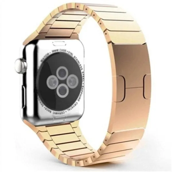Trendy Accessory Elegant Outdoor Style Apple Watch Metal Strap (Rose Gold)