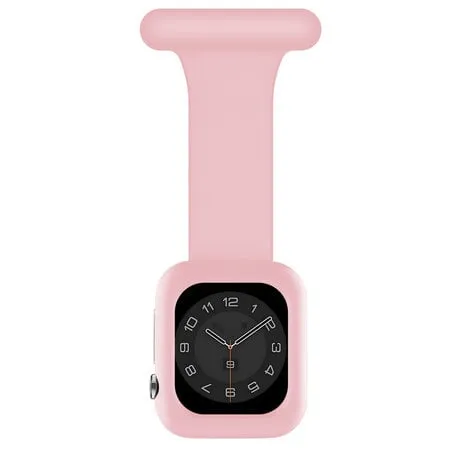 Apple Watch Nurse Fob with Protective Case (Pink) Breathable Fit Stylish Texture