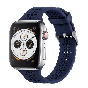 Apple Watch Patterned Silicone Strap (Dark Blue) Smart Accessory