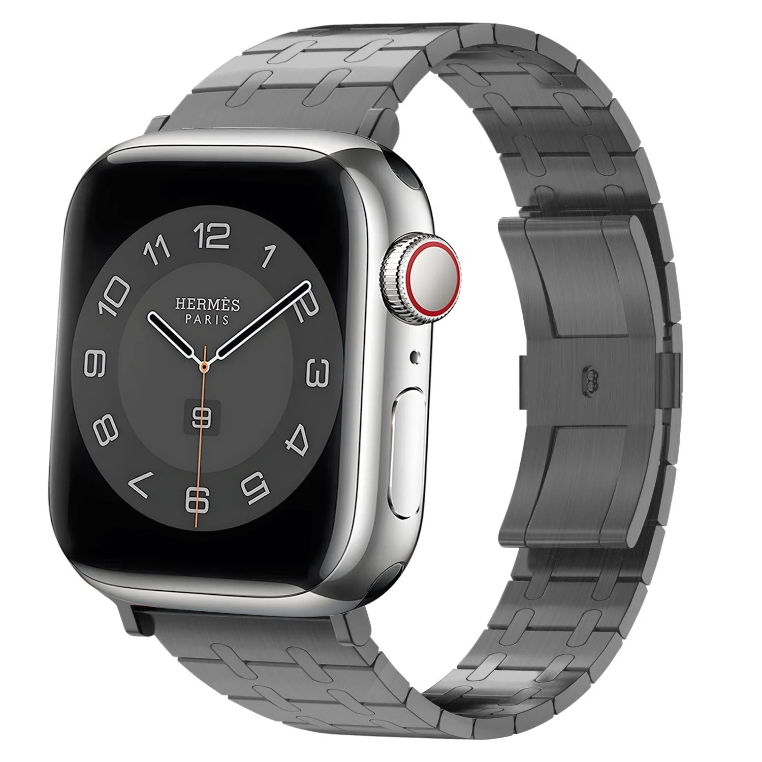 Apple Watch Royal Steel Strap (Black) Comfort Everyday Wear Elegant Comfort