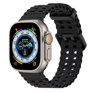 Durable Travel Gear Flexible Feature Design Apple Watch Second Wave Strap (Black)