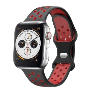 Luxury Smart Design Classic Look Design Apple Watch Sport Strap Classic (Black/Red)