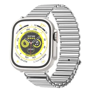Apple Watch Steel Loop Strap (Silver) Soft Fit Fashion Accessory