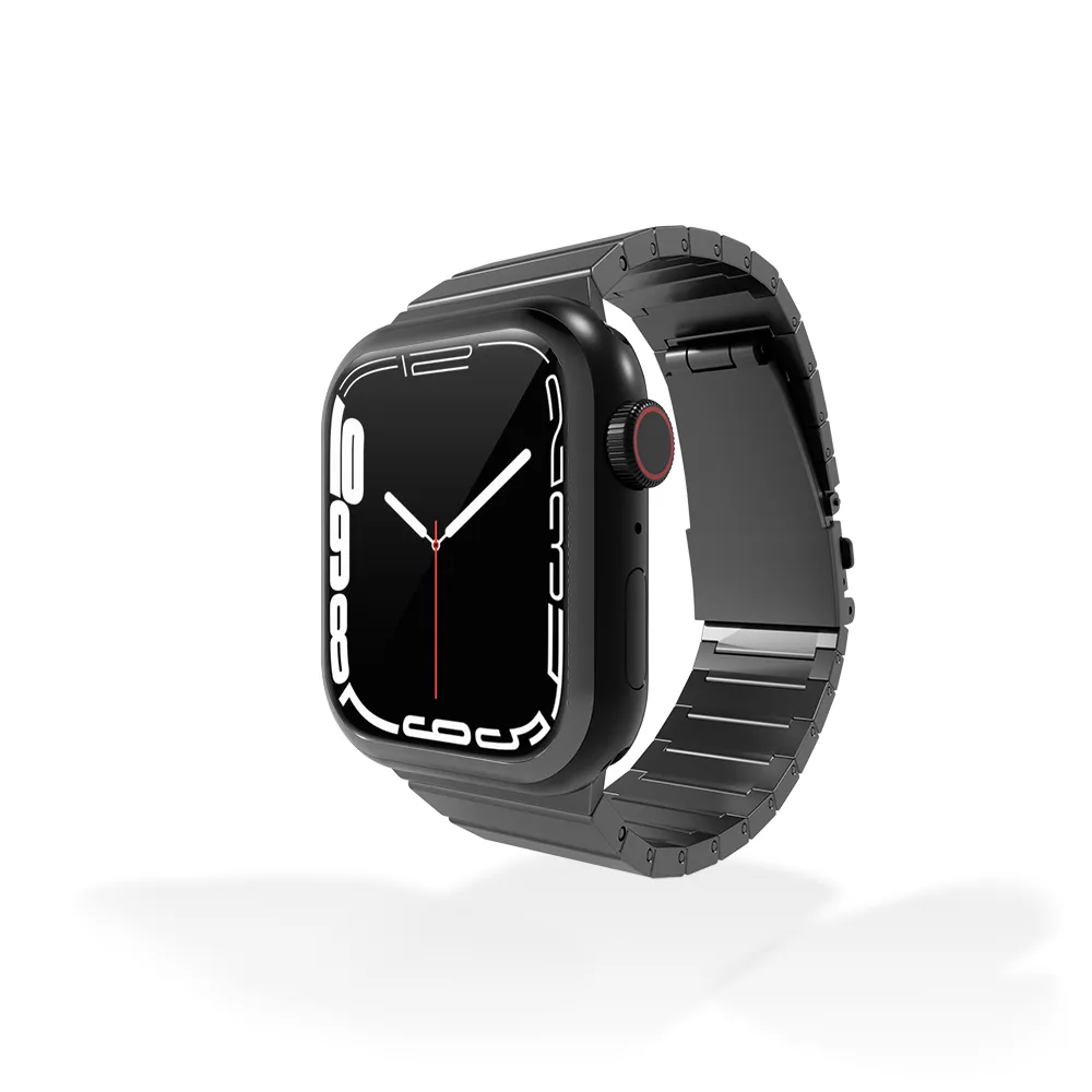 Apple Watch Titanium Strap Deluxe (Dark Grey) Luxury Everyday Look Sporty Accessory