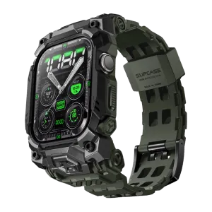 Apple Watch UB Ore Wristband Case (46mm)-Dark Green Casual Fashion Frame