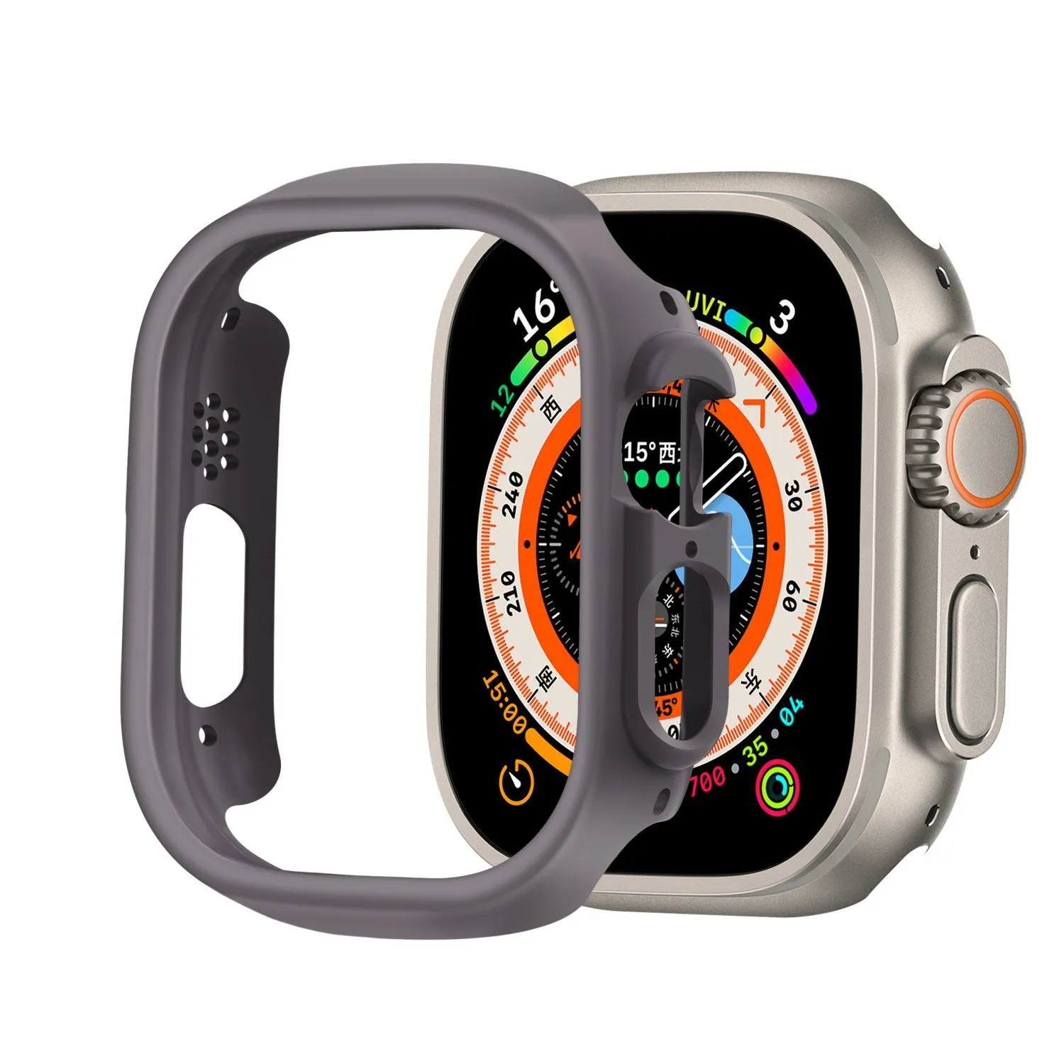 Apple Watch Ultra Hardcase 49mm (Dark Grey) Frame Armor Shock Barrier