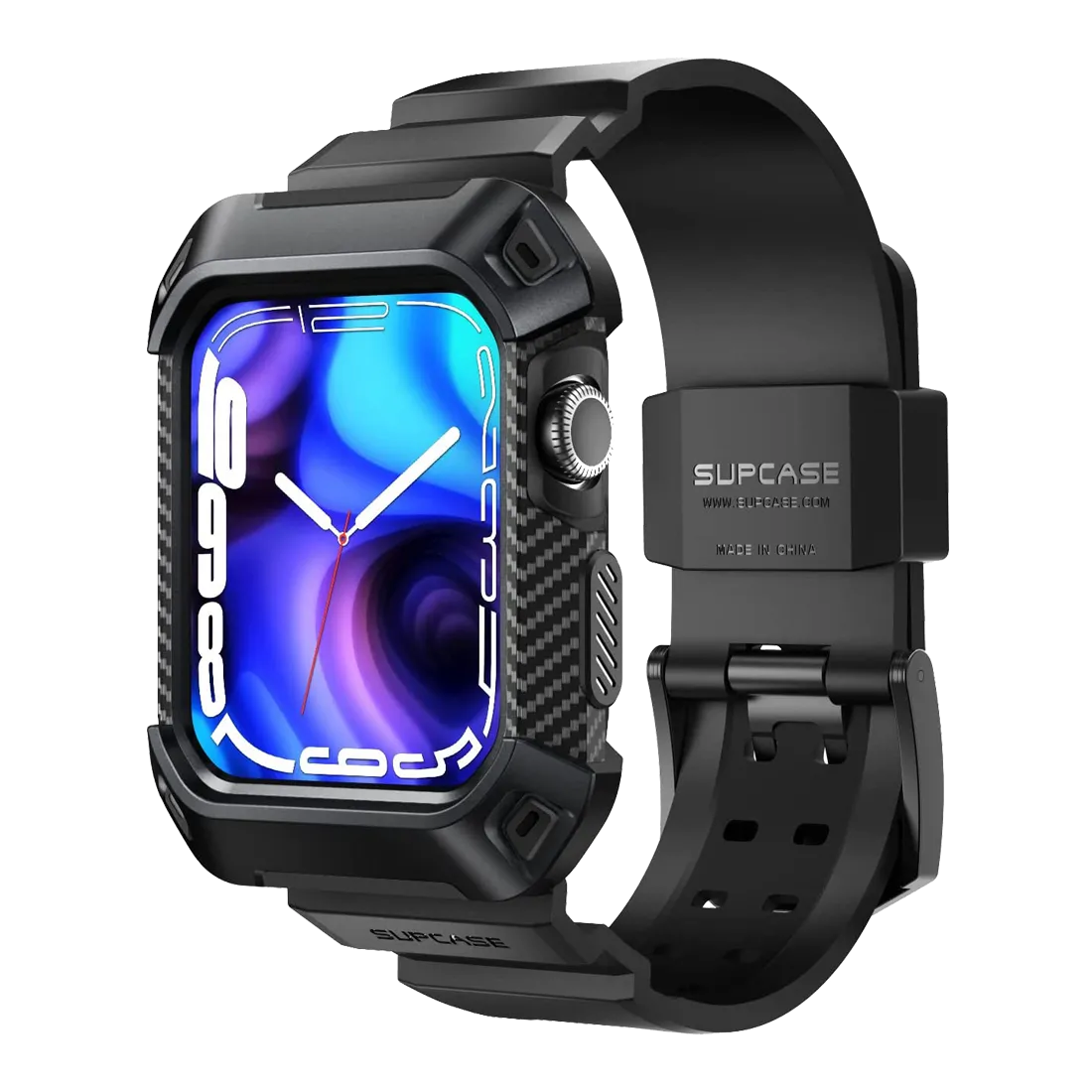 Apple Watch Unicorn Beetle PRO Rugged Wristband Case (44mm/45mm)-Black Soft Armor Layer Shock Armor Shielding