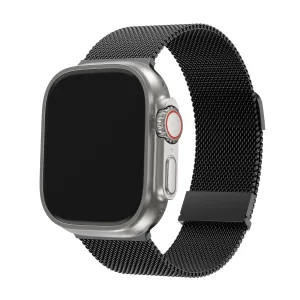 Minimal Aesthetic BALR. Apple Watch Milanese Strap (Black)
