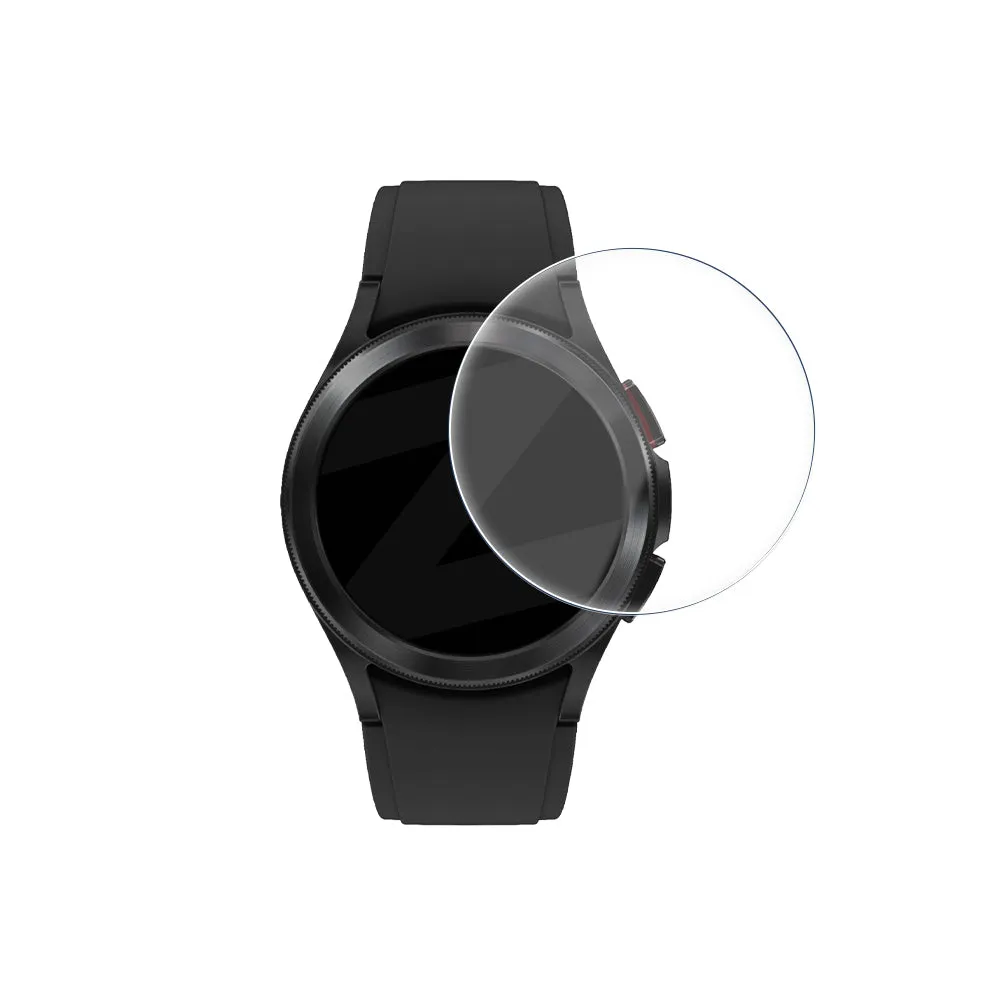anti oil film High Definition Protector Bandz Samsung Galaxy Watch 4 Classic - 42mm Glass Screenprotector with One-Click Tool