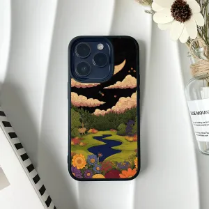 Beautiful Moon View Theme Printed Phone case Rugged Texture