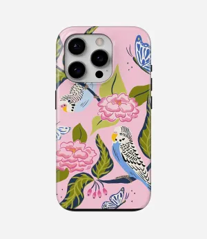 Smooth Form Texture Birds of Bloom Glossy Armoured Case