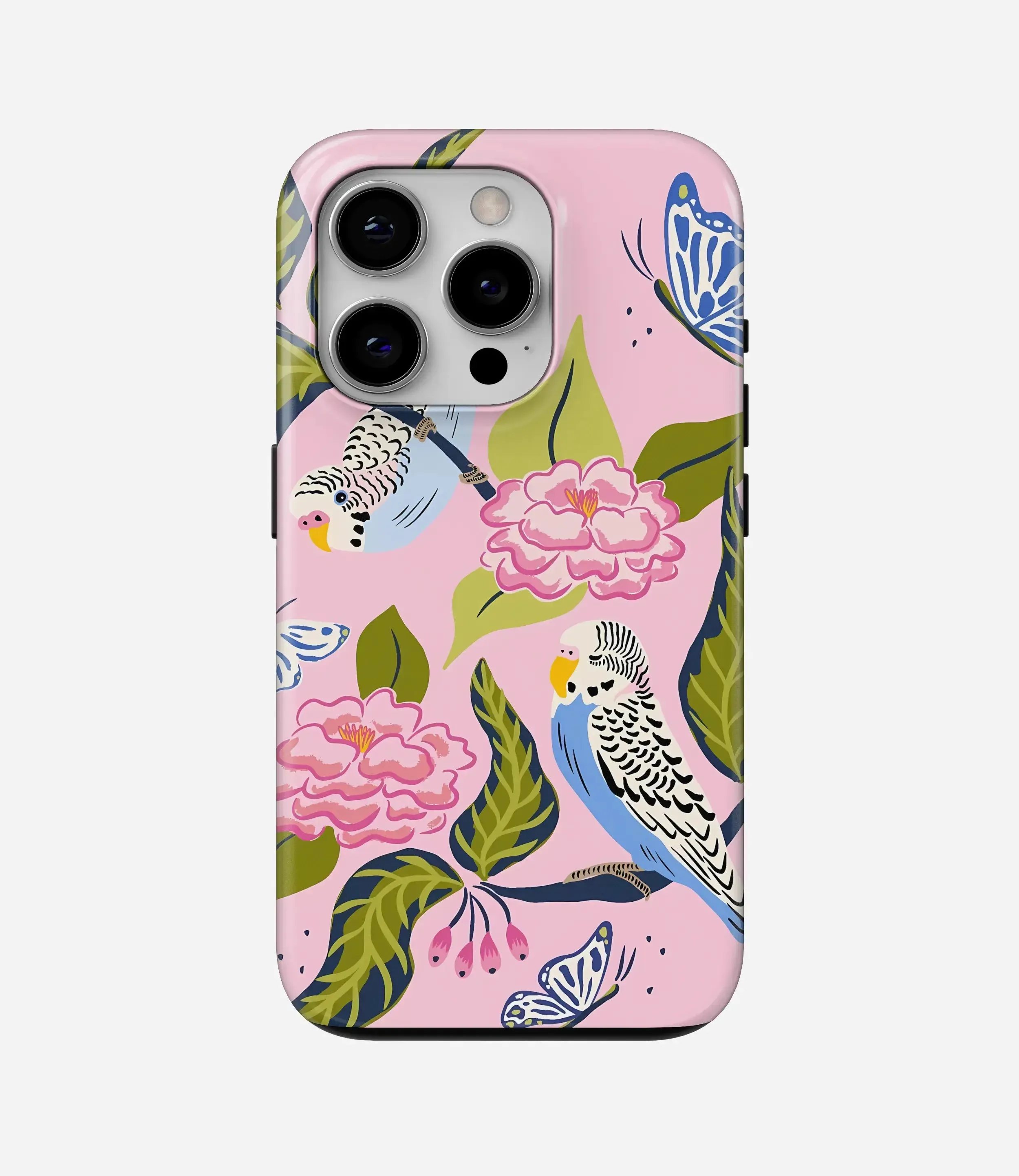 Smooth Form Texture Birds of Bloom Glossy Armoured Case