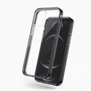 Black Clear for iPhone 12 Pro Cases TAFFYCA Series Rugged Look Finish