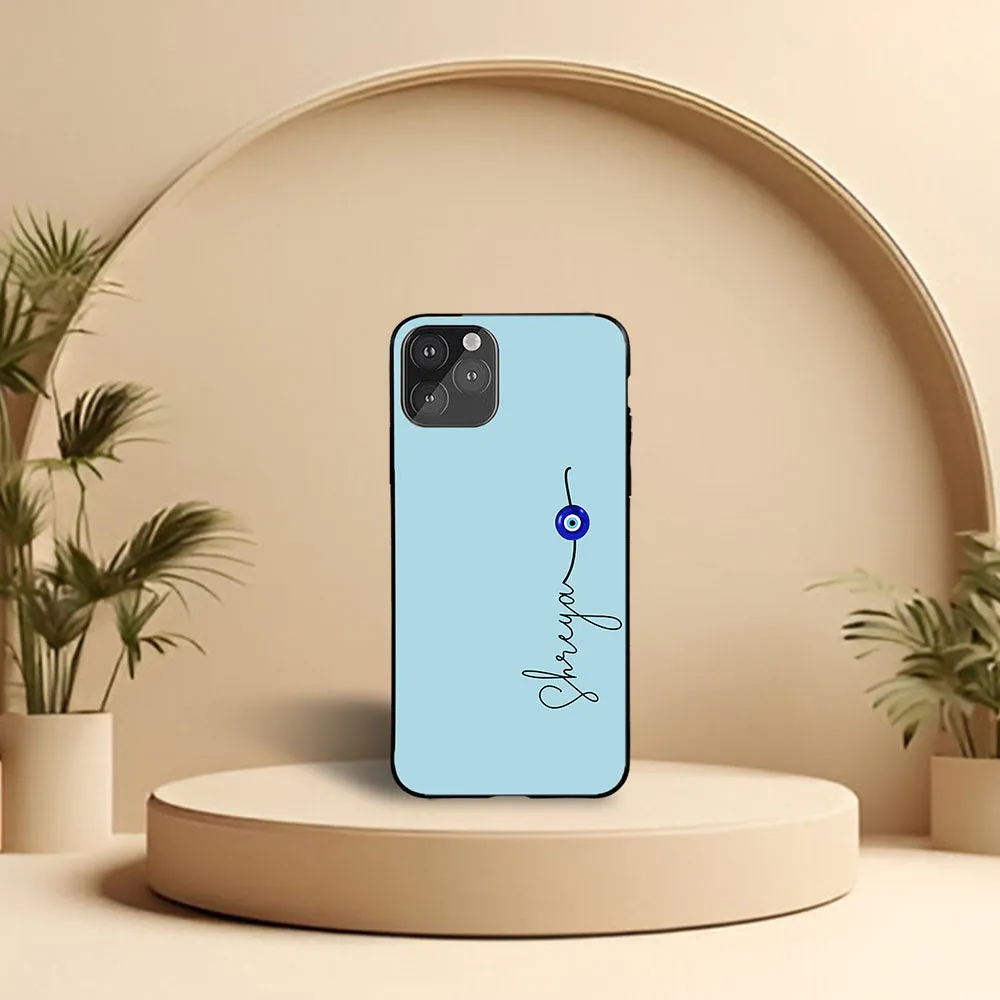 Blue Evil Eye Name Printed Cover Casual Wear