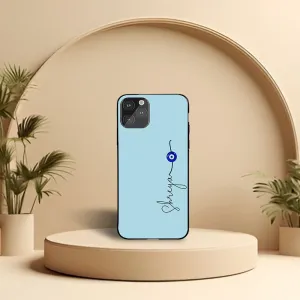 Blue Evil Eye Name Printed Cover Casual Wear