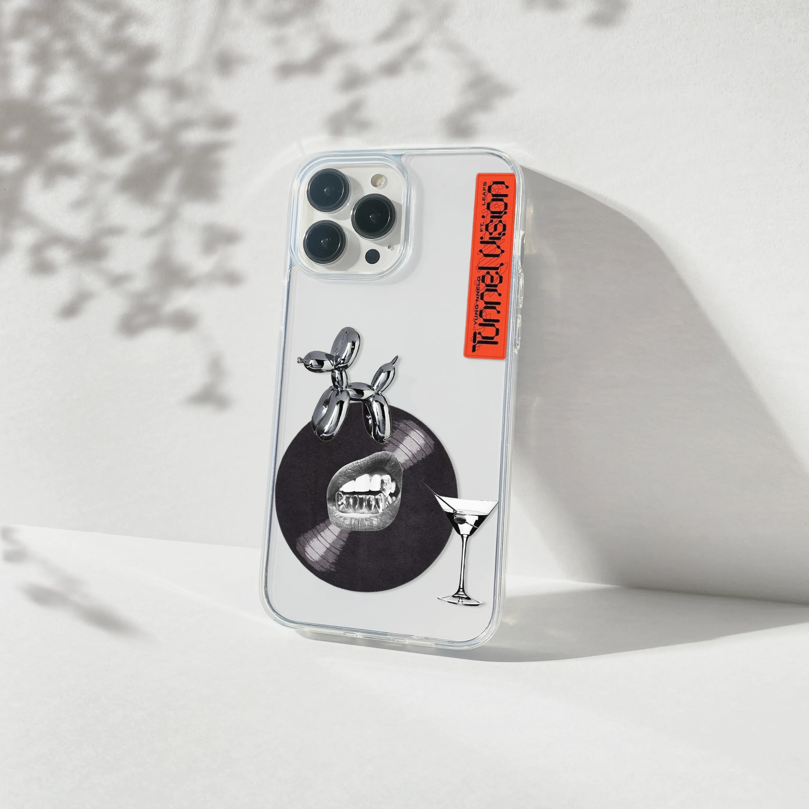 Hybrid Finish Texture Tunnel Vision Aesthetic Silicone Clear Case