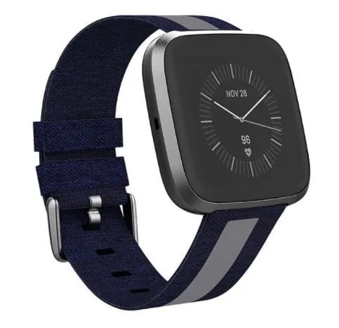 Apple Watch Canvas Strap (Blue/Grey) Fitness accessory