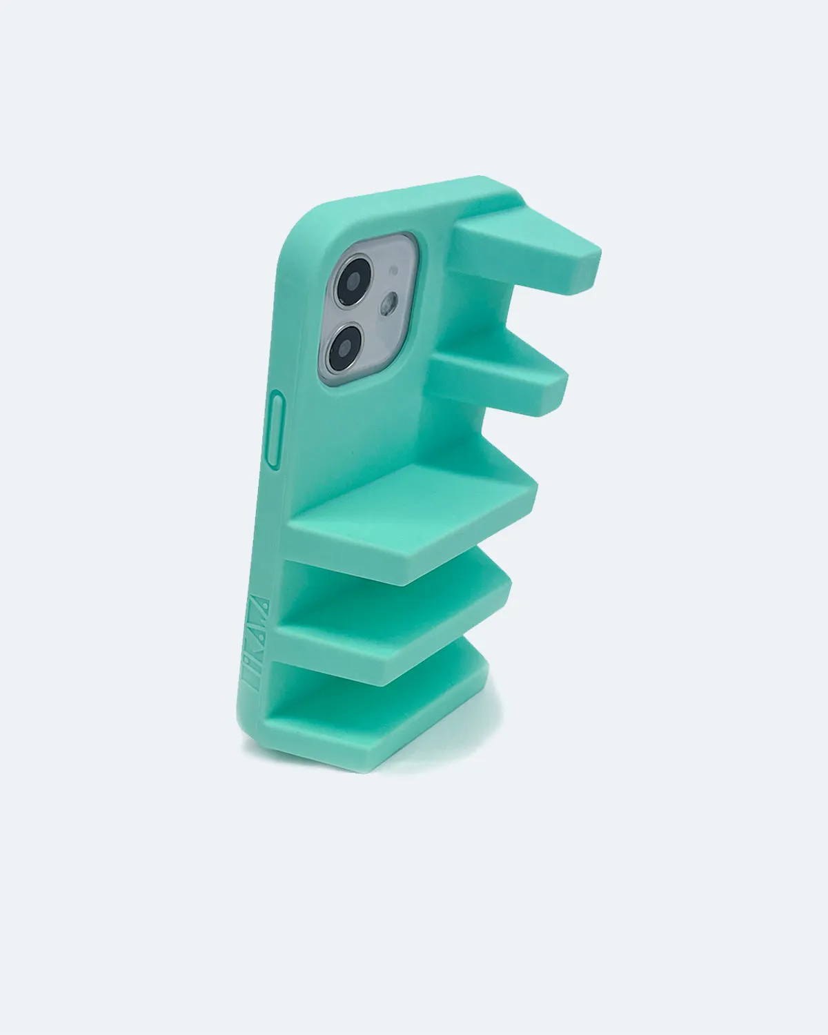 WAREHOUSE SALE: Geta Phone Case in Mint Modern Texture Build Comfort Fit Edge