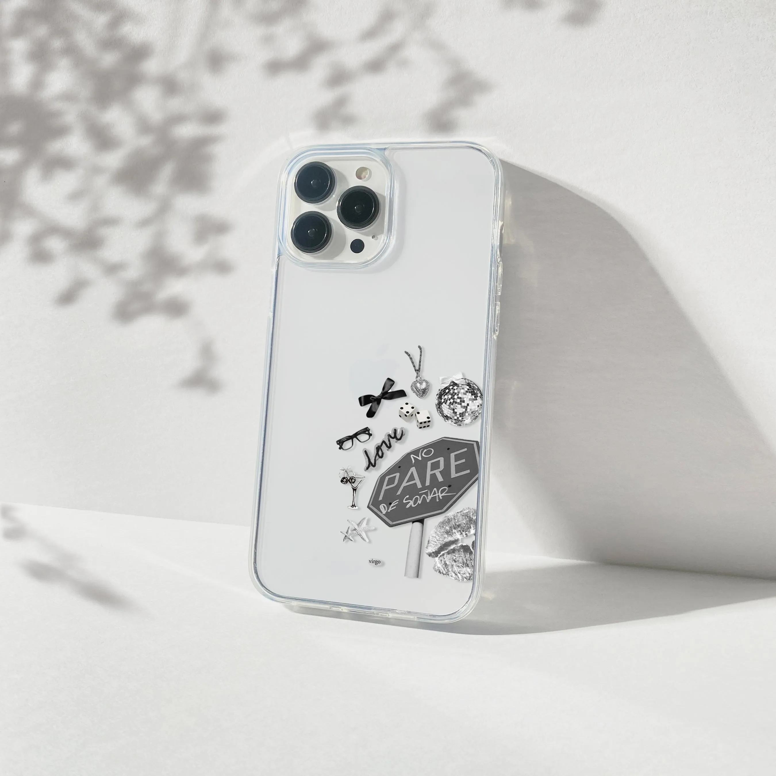 Can't Stop Dreaming Aesthetic Silicone Clear Case Frosted surface