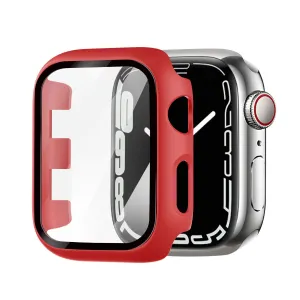 Rugged Layer Flexible Shell Apple Watch Hardcase with Glass (Red)