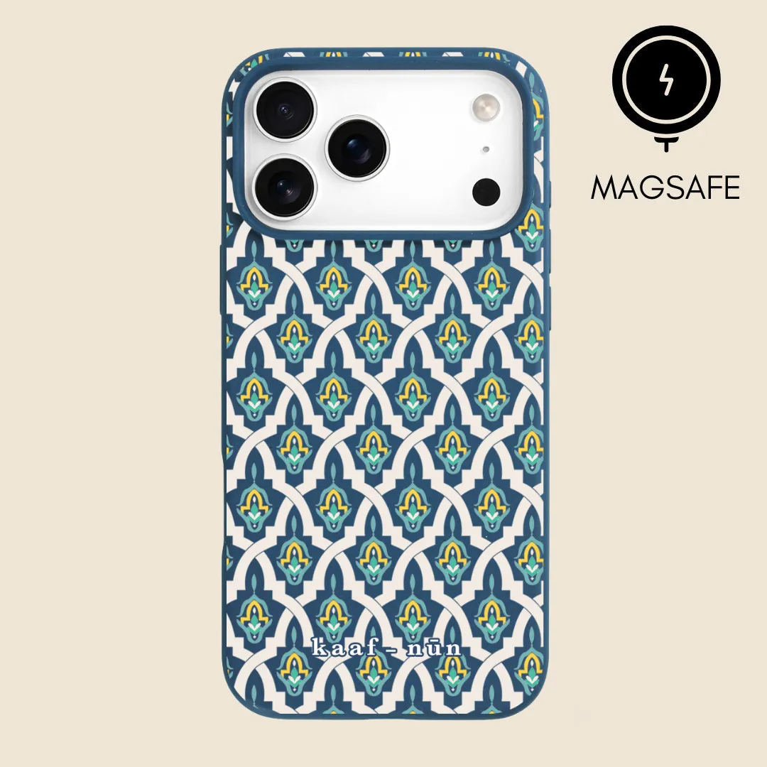 Casablanca Moroccan Tiles MagSafe iPhone Case Rugged Feel
