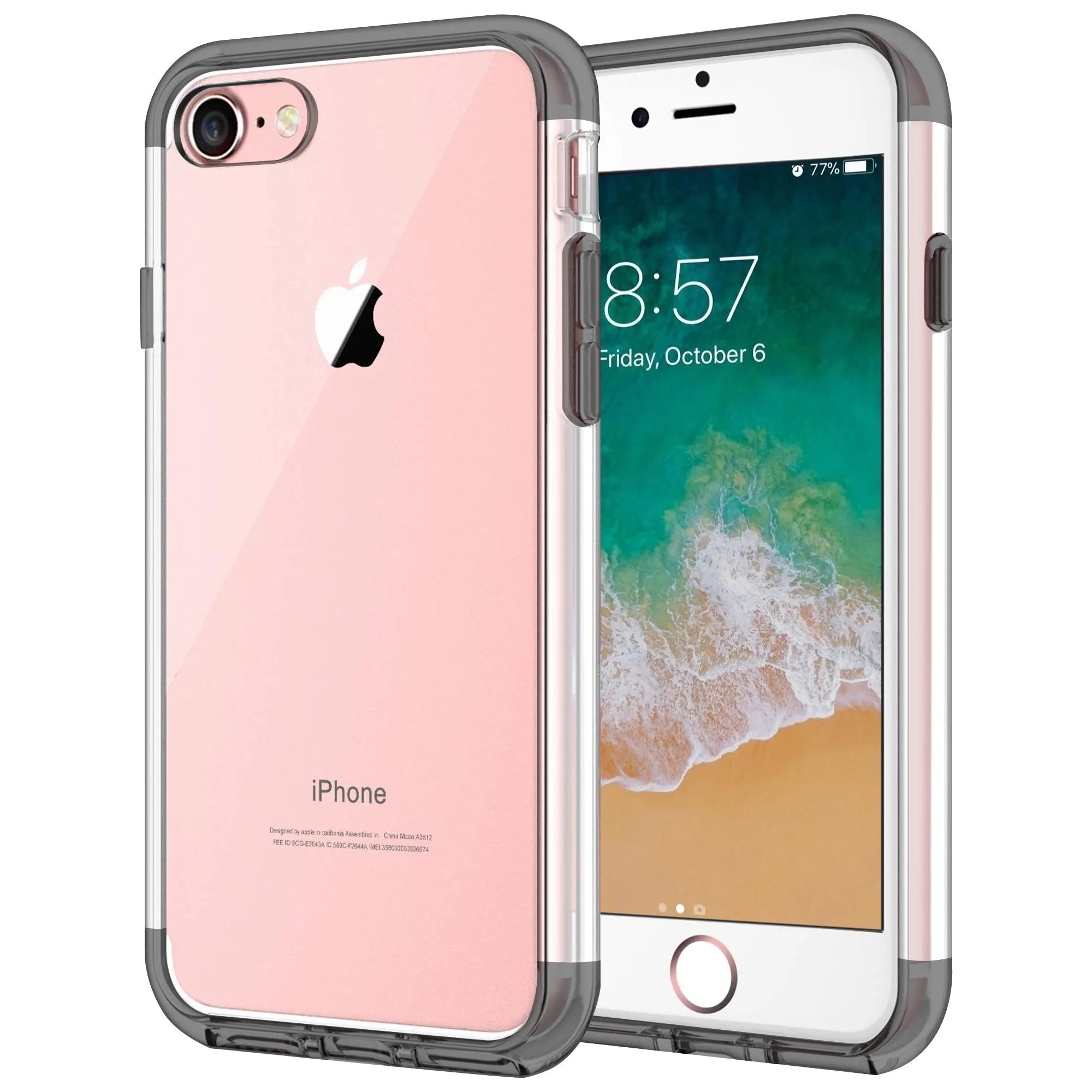Vibrant pattern Fashion Detail Case for iPhone 7 Shock Proof Soft TPU Silicone Phone Clear Slim Cover