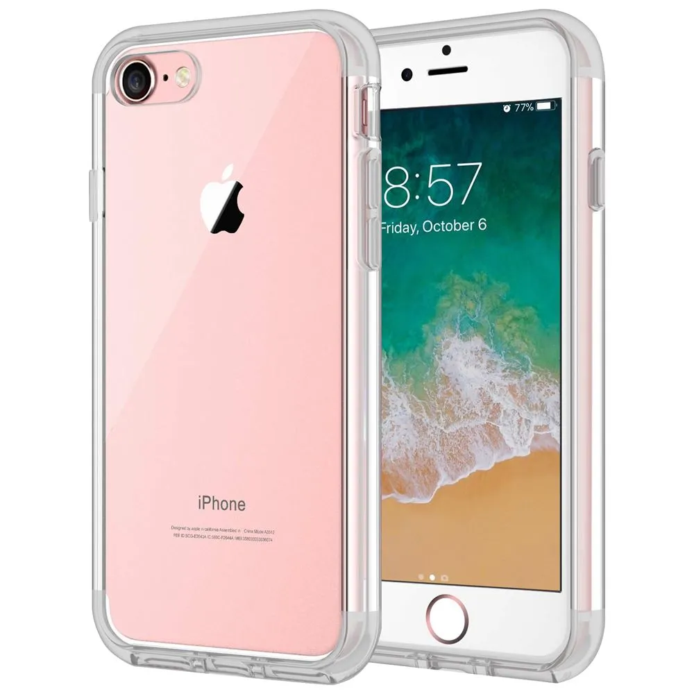 Case for iPhone 8 Shock Proof Soft TPU Silicone Phone Clear Slim Cover Matte Feel Texture