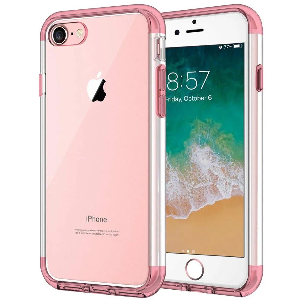 Glossy surface Case for iPhone 8 Shock Proof Soft TPU Silicone Phone Clear Slim Cover