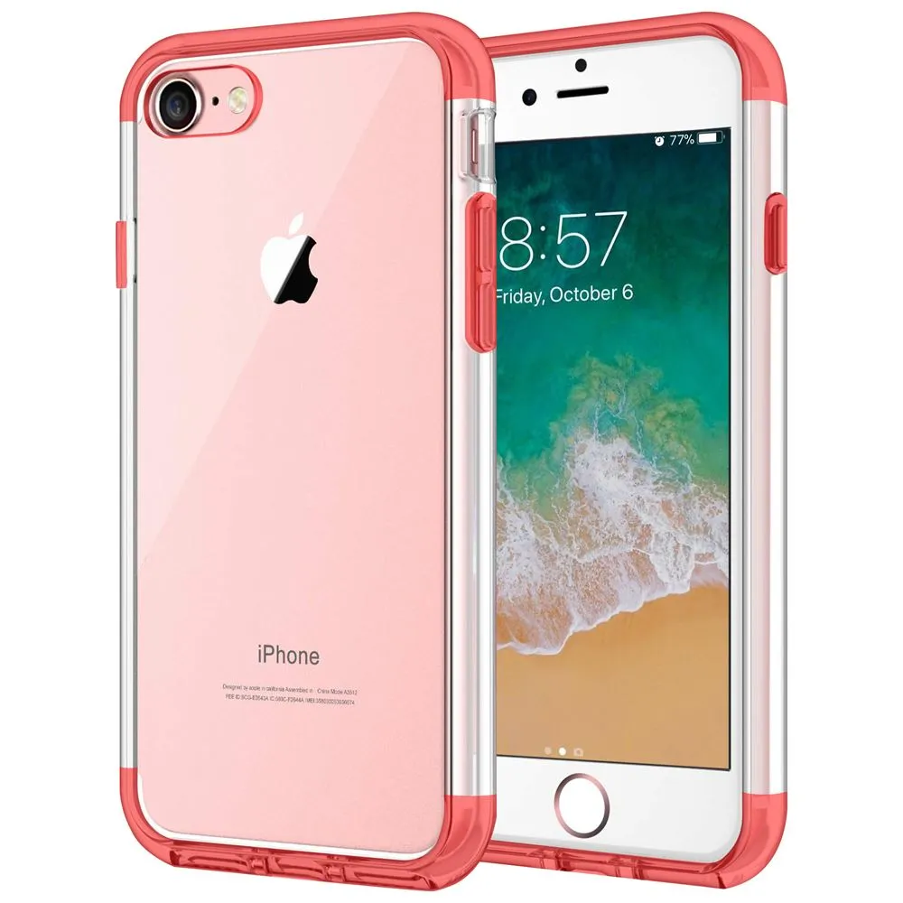 Case for iPhone 8 Shock Proof Soft TPU Silicone Phone Clear Slim Cover Soft touch finish
