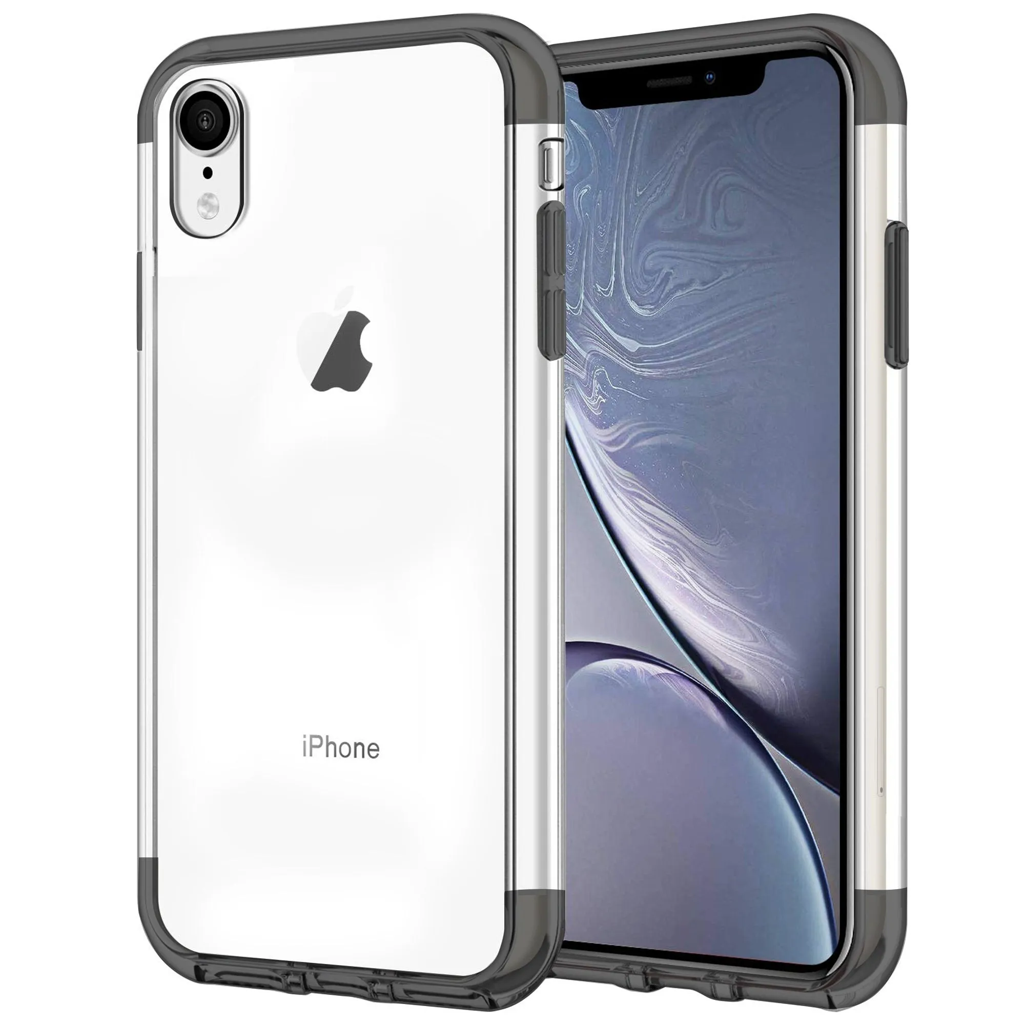 Case for iPhone XR Shock Proof Soft TPU Silicone Phone Clear Slim Cover Everyday Use Soft touch finish