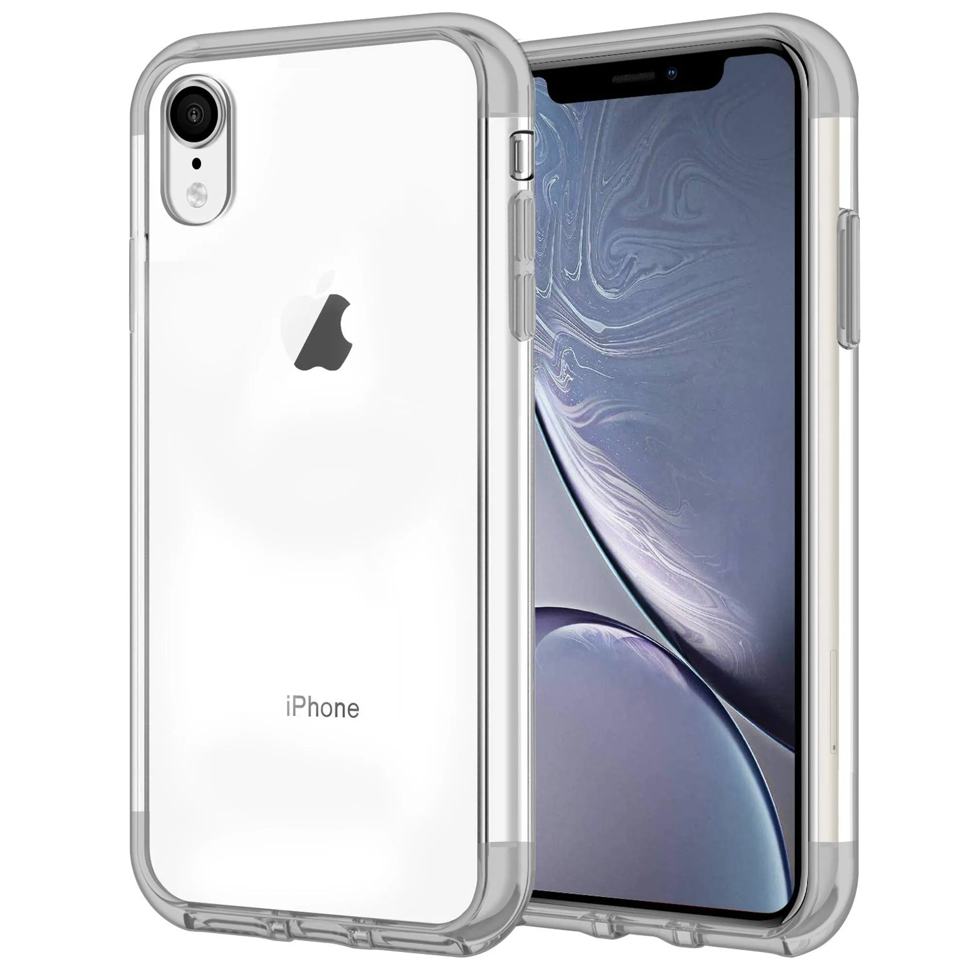 Modern Detail Case for iPhone XR Shock Proof Soft TPU Silicone Phone Clear Slim Cover