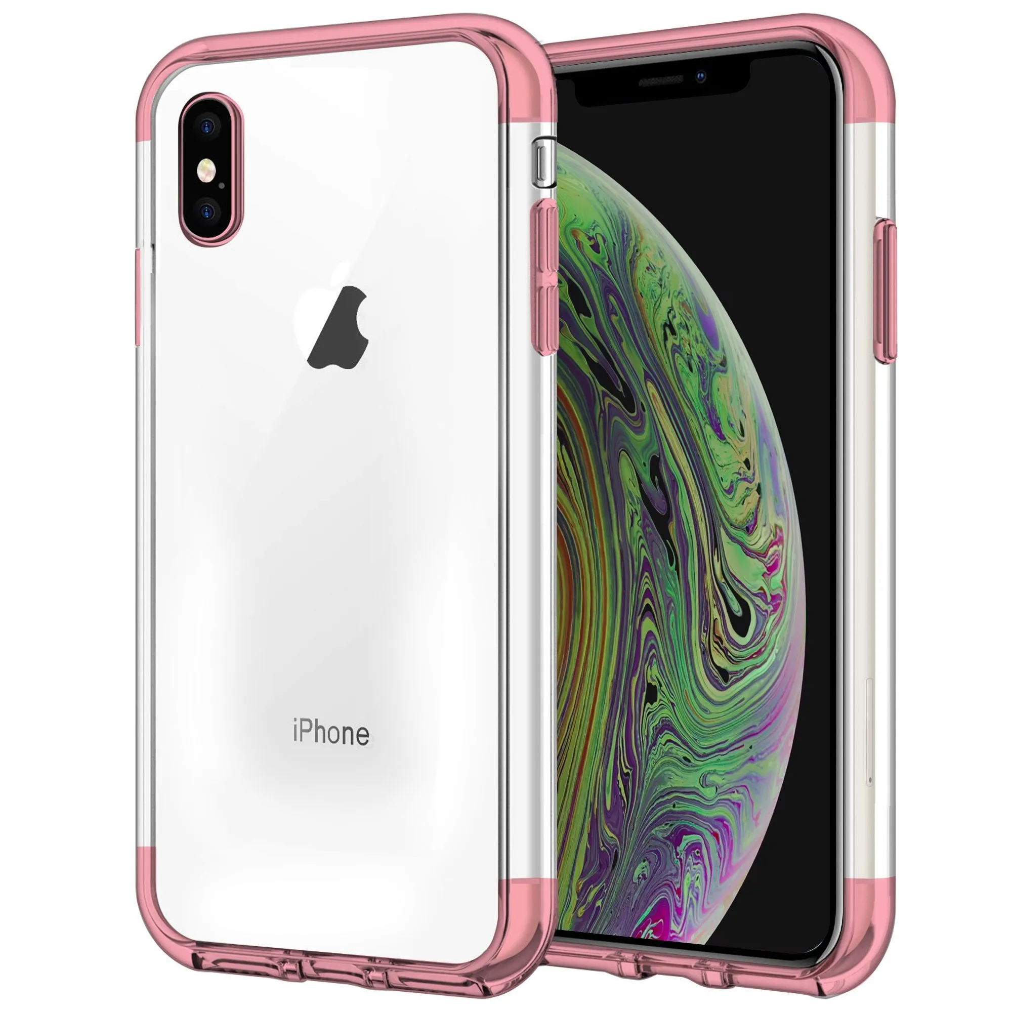 Case for iPhone XS Max Shock Proof Soft TPU Silicone Phone Clear Slim Cover Hybrid Protection